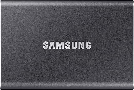SAMSUNG T7 Portable SSD - 1 TB Titanium Grey (MU-PC1T0T/WW)