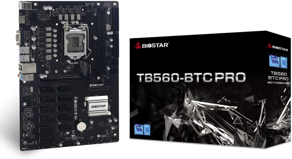 Biostar TB560-BTC PRO Intel B560 Mining Motherboard