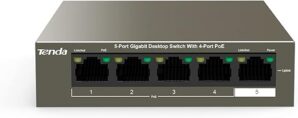 Tenda TEG1105P, 5 Port Gigabit PoE Switch