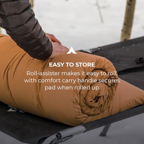 TETON Sports Canvas Camp Sleeping Pad, Brown - Image 5