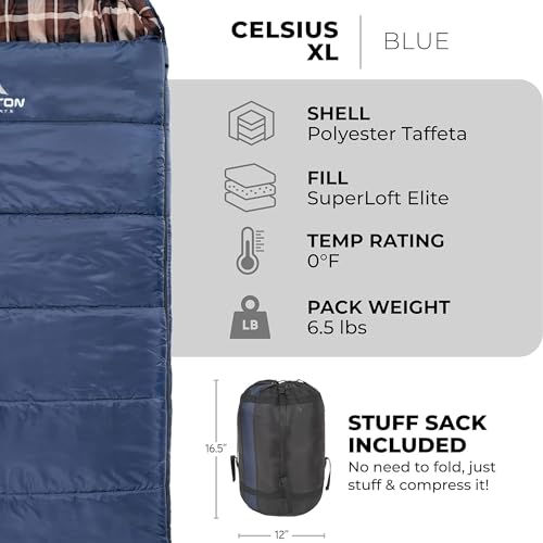 TETON Sports Celsius XL Durable Warm Sleeping Bag - Image 3