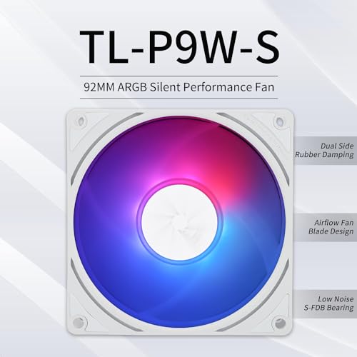Thermalright TL-P9W-S CPU PWM Quiet 92mm Fan - Image 2