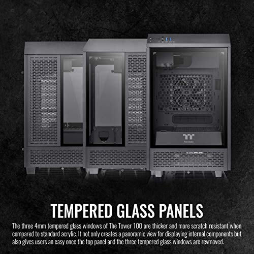 Thermaltake Tower 100 Black Edition Mini Tower CA-1R3-00S1WN-00 - Image 4