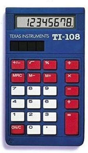 Texas Instruments TI108 Single 108/BK/D Calculator