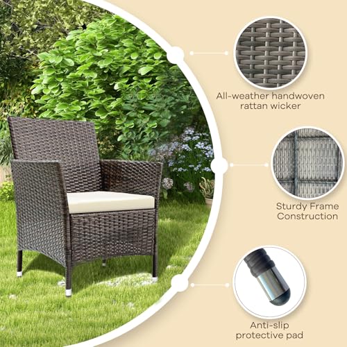 TINKLE WELL Outdoor Patio Furniture 4 Pieces Set - Image 3