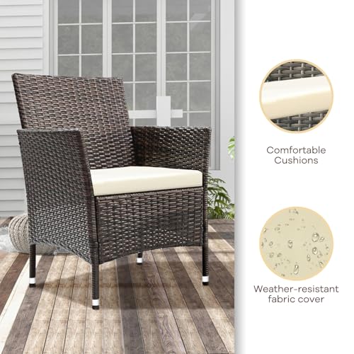 TINKLE WELL Outdoor Patio Furniture 4 Pieces Set - Image 5