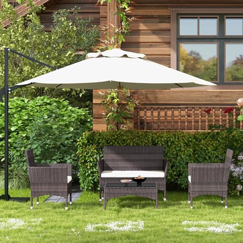 TINKLE WELL Outdoor Patio Furniture 4 Pieces Set - Image 2