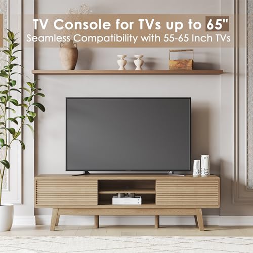 TOLEAD 59" Mid Century Modern TV Console - Image 3