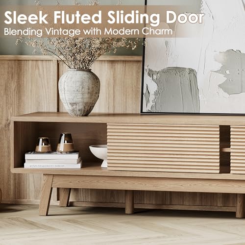 TOLEAD 59" Mid Century Modern TV Console - Image 4