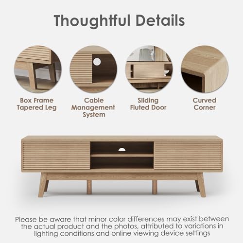 TOLEAD 59" Mid Century Modern TV Console - Image 5