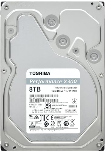 TOSHIBA X300 8TB Performance Internal Hard Drive HDWR780XZSTA - Image 5