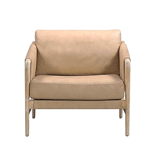 Tov Furniture Chakka Tan Leather Accent Chair - Image 4