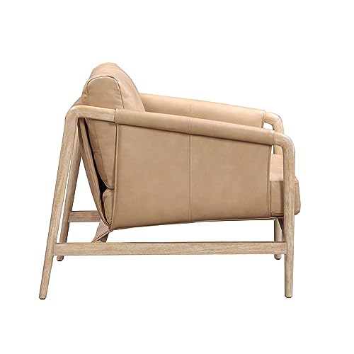 Tov Furniture Chakka Tan Leather Accent Chair - Image 5