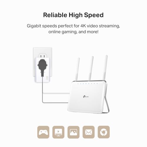 TP-Link Powerline Ethernet Adapter Starter Kit AV1000 - Image 3