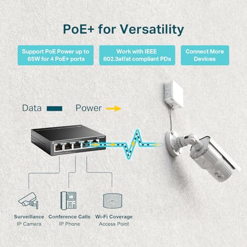 TP-Link TL-SG1005P, 5 Port Gigabit PoE Switch - Image 2