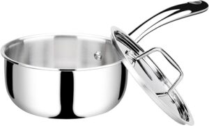 duxtop Tri-Ply Stainless Steel Saucepan, 1.6 Quart