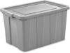 Sterilite Tuff1 30 Gallon Plastic Storage Tote Bin, Gray (12 Pack)