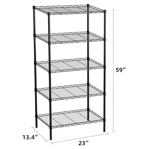 Txxplv 5-Tier Adjustable Metal Storage Shelves - Image 3