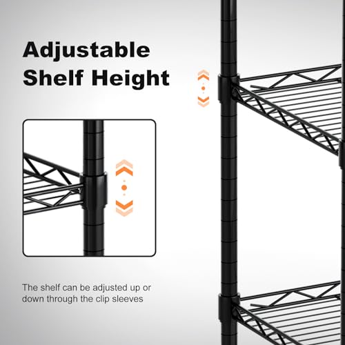 Txxplv 5-Tier Adjustable Metal Storage Shelves - Image 5