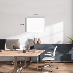 U Brands Magnetic Dry Erase Board, Silver Frame
