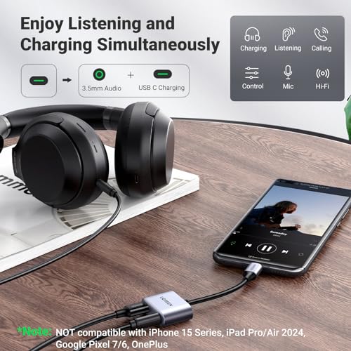 UGREEN USB C to 3.5mm Headphone Charger Adapter - Image 2