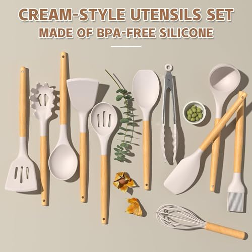 Umite Chef Silicone Cooking Utensils Set With Holder - Image 4
