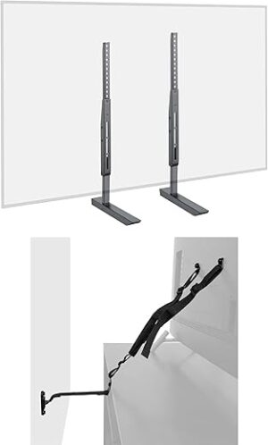 ECHOGEAR Universal TV Stand & Safety Strap – Adjustable Base