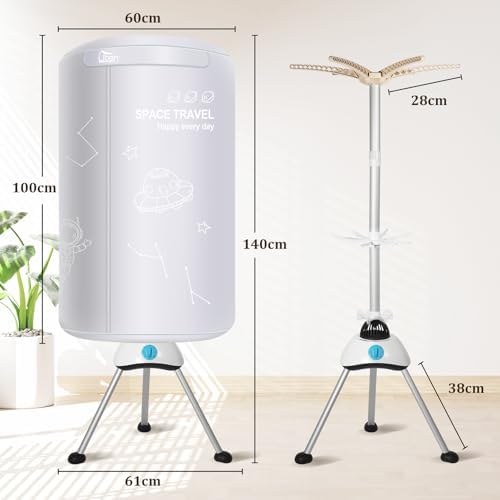 Uten Electric Clothes Dryer Rack, 55inch Grey - Image 5