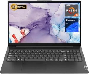 Lenovo V15 Laptop, 15.6″ FHD, AMD Ryzen 5