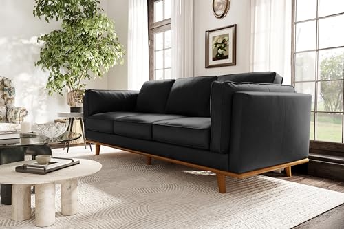 VALENCIA THEATER SEATING Artisan Leather Sofa 88” Nappa Leather - Image 2