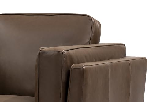 VALENCIA THEATER SEATING Valencia Leather Accent Chair, Chocolate Brown - Image 4