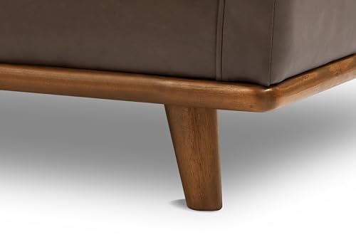 VALENCIA THEATER SEATING Valencia Leather Accent Chair, Chocolate Brown - Image 5