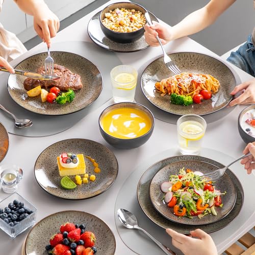 vancasso Bubble Plates And Bowls Set - 12 Piece Dinnerware - Image 5