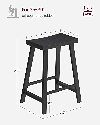 VASAGLE Bar Stools Set, 23.6 Inches High, ULBC074B56 - Image 3