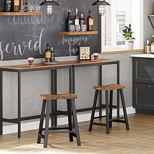 VASAGLE Bar Stools, Set Of 2 With Footrest - Image 4