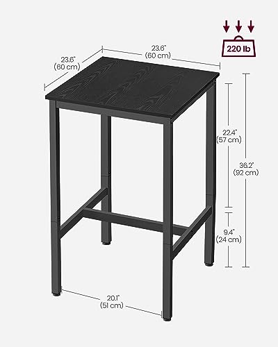 VASAGLE Bar Table, High Top Pub Table - Image 3