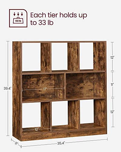 VASAGLE Bookcase With 8 Open Compartments - Image 3