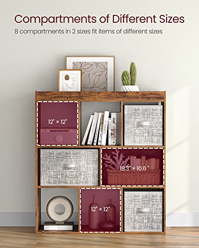 VASAGLE Bookcase With 8 Open Compartments - Image 5