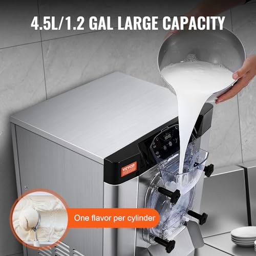 VEVOR Commercial Ice Cream Machine, 12 L/H Yield - Image 3