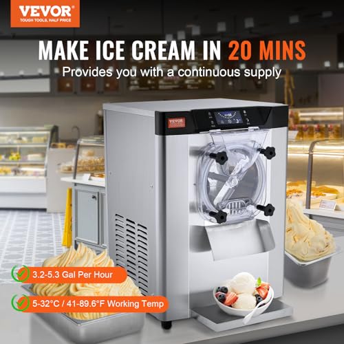 VEVOR Commercial Ice Cream Machine, 12 L/H Yield - Image 2