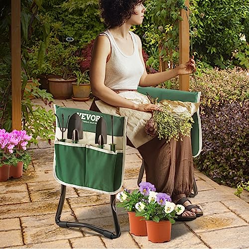 VEVOR Folding Garden Kneeler And Seat With Tool Bags - Image 2