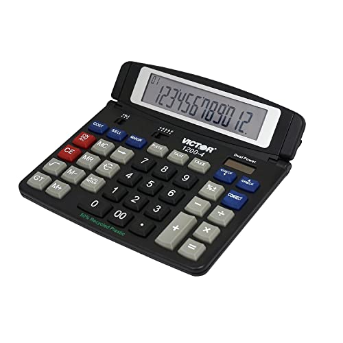 Victor 1200-4 Business Desktop Calculator, 12-Digit LCD - Image 5
