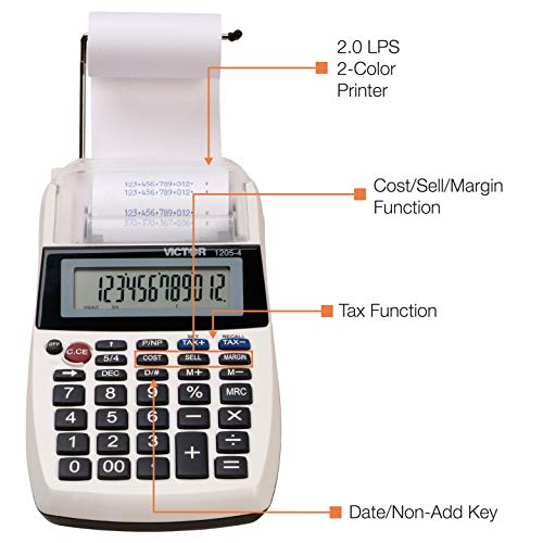 Victor Victor 1205-4 12 Digit Portable Calculator - Image 4