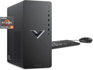 HP Victus 15L Gaming Desktop PC, AMD Ryzen 5600G