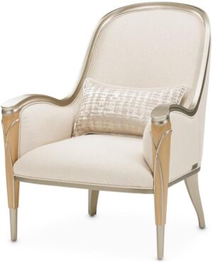 Michael Amini Villa Cherie Accent Chair - Pearl