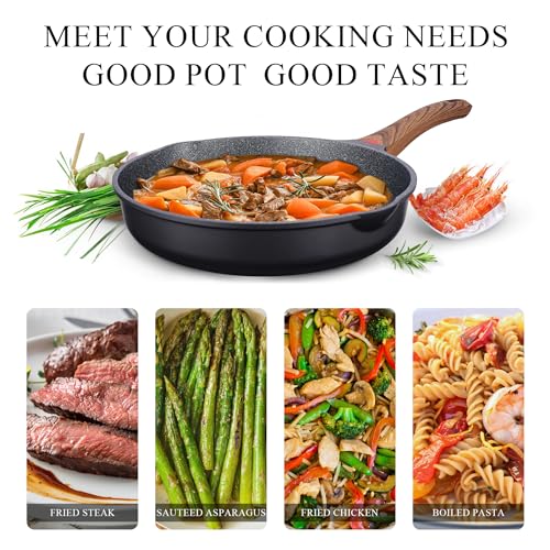 Vinchef Nonstick Frying Pan, 9.5 Inch Skillet - Image 4