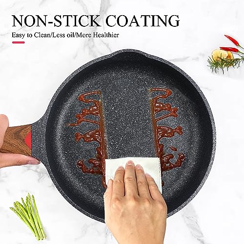 Vinchef Nonstick Frying Pan, 9.5 Inch Skillet - Image 5