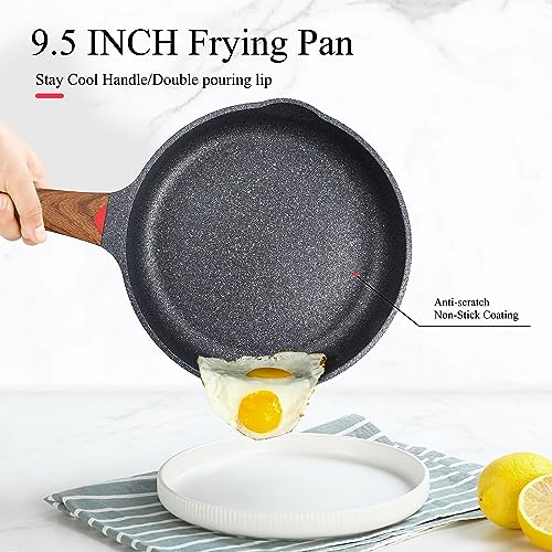Vinchef Nonstick Frying Pan, 9.5 Inch Skillet - Image 2