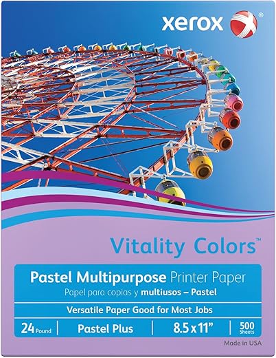 Xerox Vitality Colors Pastel Lilac Printer Paper