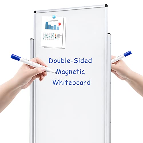 VIZ-PRO Double-Sided Magnetic Stand Whiteboard, 48x24 - Image 4